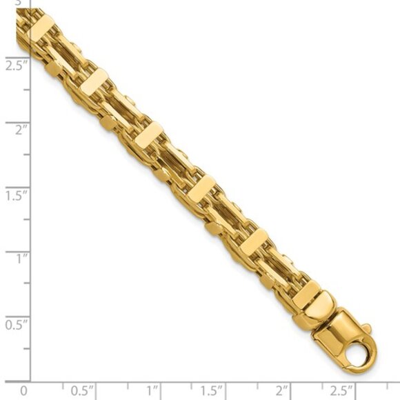 Leslie’s 14K Yellow Gold Polished Link Bracelet | 8.5” | 21.18g | Made in Italy - Picture 2 of 7